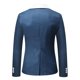 thumbnail image 4 of Hombres Casual Slim Fit Sólido Traje de un botón Slim Fit Traje de contraste Chaqueta con abertura en la espalda Pompotops oipoqjl40248, 4 of 4