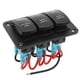 thumbnail image 4 of Panel de interruptor basculante de 5 pines y 3 bandas, interruptor de barra de luz Led, retroiluminación azul DC12-24V para barco marino, coche, ATV, UTV, 4 of 12