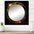 thumbnail image 1 of Designart "Celestial Equations Ancient Mapping III" Astrology Square Mirror For Wall Decor - Large Gold Square Mirror Printed Wall Decor - Modern Square Living Room Mirror, 1 of 5