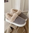 thumbnail image 4 of Botas de nieve para mujer, zapatillas de algodón para pareja para otoño e invierno, zapatos de algodón con aislamiento de felpa para el hogar de moda para hombres, 4 of 5