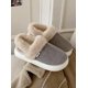 thumbnail image 4 of Botas de nieve para mujer, zapatillas de algodón para pareja para otoño e invierno, zapatos de algodón con aislamiento de felpa para el hogar de moda para hombres, 4 of 5