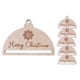 thumbnail image 3 of 6x adorno navideño de macramé, decoración navideña, artesanías de madera, bricolaje, semicírculo, colgante de pared, decoración navideña, 3 of 9