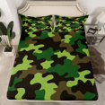 thumbnail image 2 of jejeloiu Military Camo Pattern Twin Sheet Sets,Green Camouflage Bedding For Girls Women 3 Pieces, 2 of 7