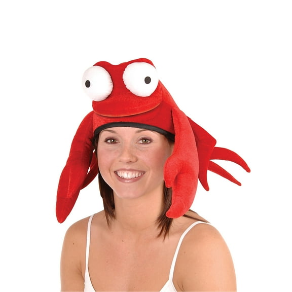 Plush Crab Hat, (1/Pkg)