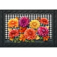 thumbnail image 2 of Briarwood Lane Checkered Mums Doormat, 2 of 4