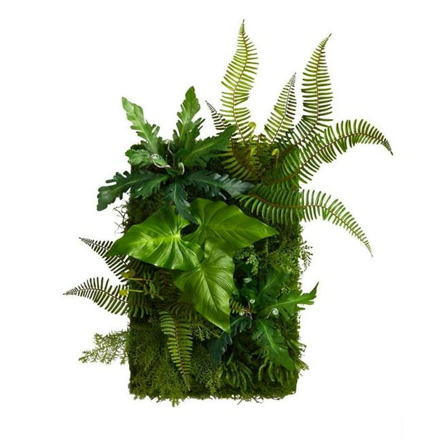Nearly Natural P1514 24 x 16 in. Mixed Foliage Artificial Living Wall