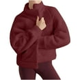 thumbnail image 5 of Wensltd Women Fleece Jackets Warm Long Sleeve Fall Winter Outfits Casual Loose Outwear Coats, 5 of 9