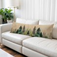 thumbnail image 2 of Green Pine Tree Body Pillow Cover 20 x 60 Inch Decorative Pillow Cover Retro Country Forest Natural Landscape Lumbar Pillowcase Seasonal Rectangle Cushion Case for Couch Sofa Bed Living Room, 2 of 9