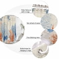 thumbnail image 2 of Small Stall Shower Curtain 48x72 Inch Narrow Half Size Orange Navy Blue Coral Bath Curtains Bathroom Decor, Summer Beach Coastal Retro Waterproof Fabric Shower Curtain Set with Hooks 48 Inch, 2 of 6