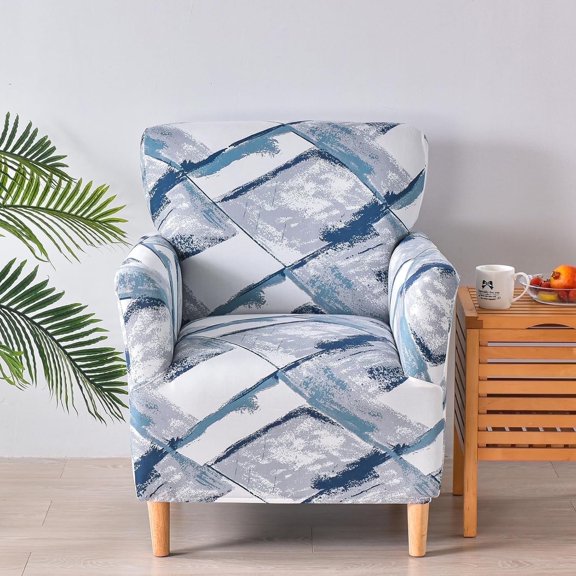 ATJIA Armchair Slipcover 1-Piece Jacquard Accent Chair Covers with Arms Soft Waterproof Chair Slipcovers for Living Room