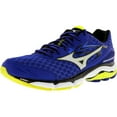 thumbnail image 1 of Mizuno Men's Wave Inspire 12 Blue / Silver Yellow Ankle-High Running Shoe - 9.5M, 1 of 5