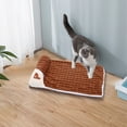 thumbnail image 3 of Self Heating Pet Mat for Dogs & Cats - Soft Flannel Fabric, Washable & Portable, 19.68x13.77in Cozy Bed for Small Pets, Elderly & Arthritic Animals, Noiseless & Lightweight Pet Cushion, 3 of 5