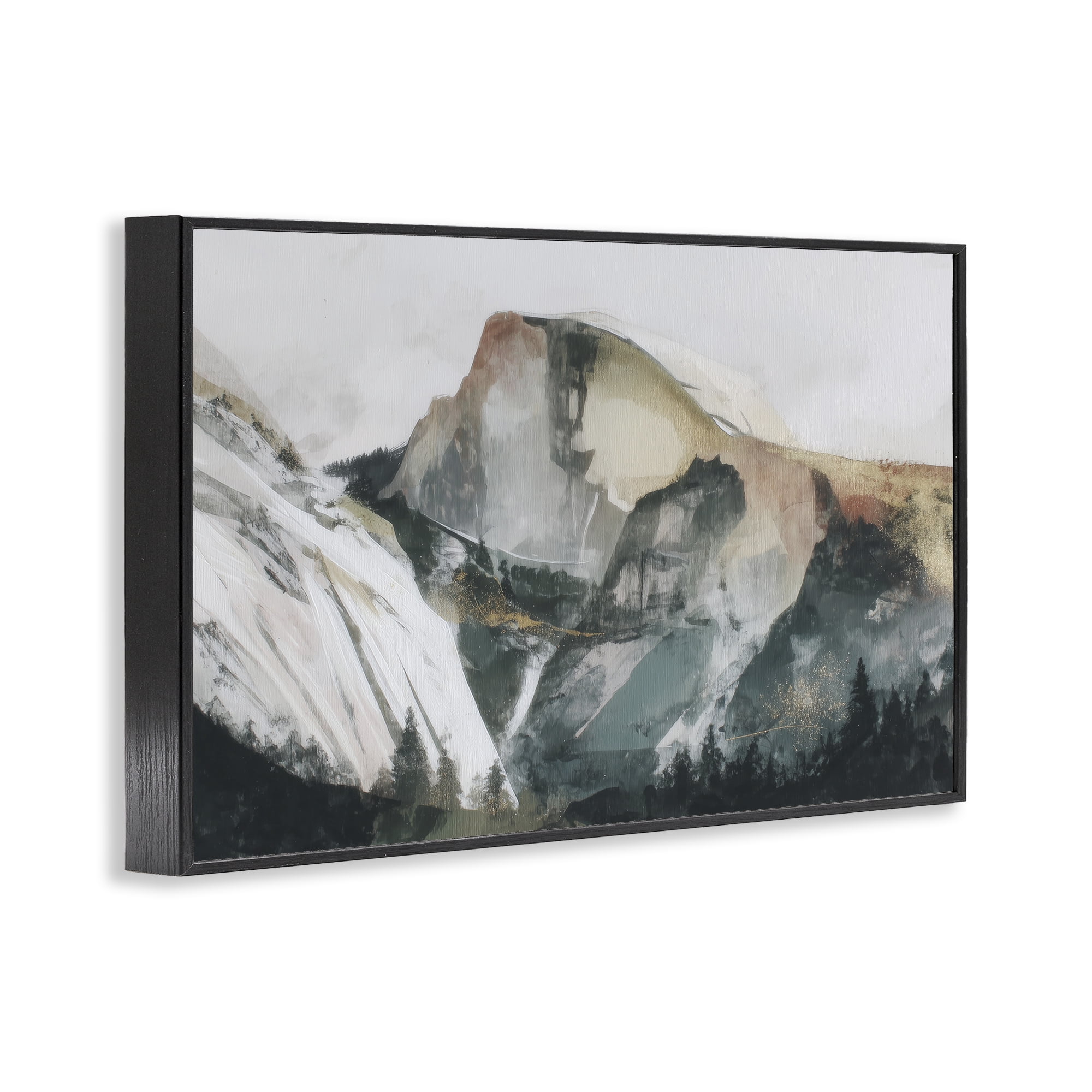 Stupell Industries Abstract Sierra Nevada Mountain Black Framed Giclee Art, design by Chromatic Storm Studio