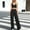 Black, variant on Women's Summer 2 Piece Casual Outfit, Round Neck Short Sleeve Button Top Elastic Waist Pants with Side Pockets Solid Lightweight Errands Travel Set Navy L
