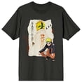 thumbnail image 6 of Naruto Shippuden Torn Paper Graphic Crew Neck Short Sleeve Men's Black T-shirt-4XL, 6 of 7