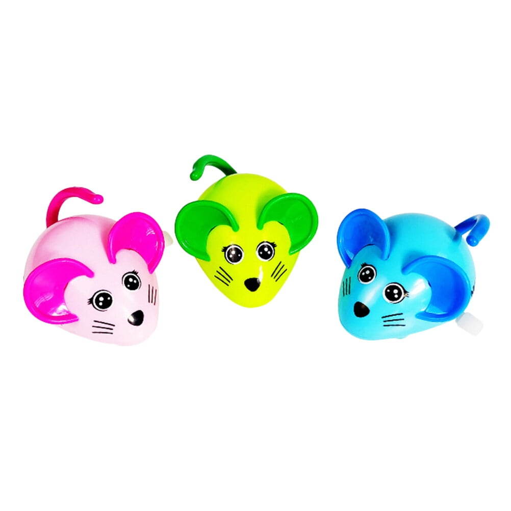 Pet toy 3Pcs Clockwork Mouse Toys Semi Automatic Chase Mouse Toy for