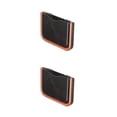 thumbnail image 1 of Sidaley Cubo de basura plegable para coche, cubo de basura para asiento trasero, Clip multifuncional, caja de almacenamiento de papel, caja, Negro 2 2piezas, 1 of 6