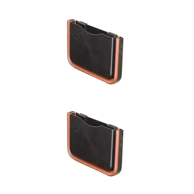 Sidaley Cubo de basura plegable para coche, cubo de basura para asiento trasero, Clip multifuncional, caja de almacenamiento de papel, caja, Negro 2 2piezas