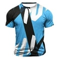 thumbnail image 1 of Wancir Chemises pour Hommes en Solde Mode Décontractée Imprimé Sport Manches Courtes Col Rond Blouses Chemises, 1 of 4