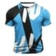 thumbnail image 1 of Tops para hombre, blusas y camisas de cuello redondo y manga corta para hombre, blusas casuales de moda para hombre, blusas deportivas de cuello redondo y manga corta, blusas de poliéster para hombre, 1 of 4