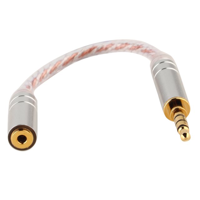 Cable de audio macho a hembra Adaptador de cable de conversión de auriculares apto para HiFiman ZX300A