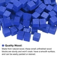 thumbnail image 3 of Uxcell 300 Pack Wood Blocks for Crafts, 1cm Unfinished Wood Cube Solid Wooden Blank Square Block for DIY Craft Projects Personalized Gifts, Blue, 3 of 6