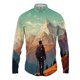 thumbnail image 4 of Camisa con solapa con estampado 3D de paisaje para hombre y mujer, camisas casuales de moda de manga larga, ropa de calle con botones, ropa unisex de gran tamaño, 4 of 5