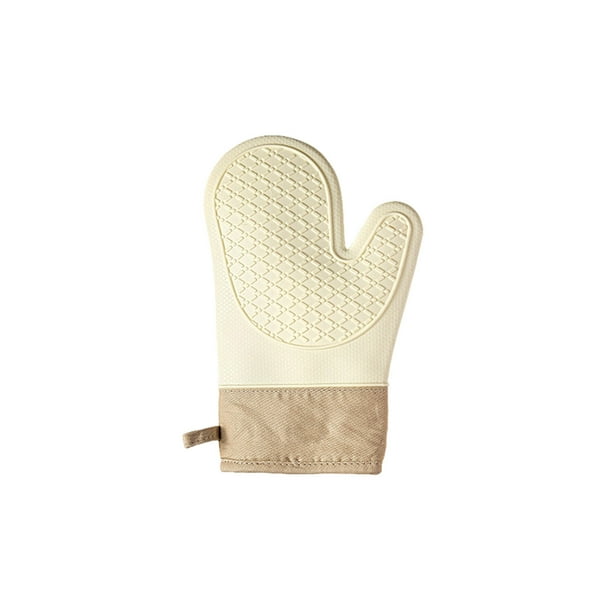 Guantes de Horno de Molde de Silicona Guantes de Microondas Gris Beige Verde 28x18cm, Guantes de Cocina para Cocinar Agarres Resistentes Al Calor para la Fritora de Aire Vaporizadora