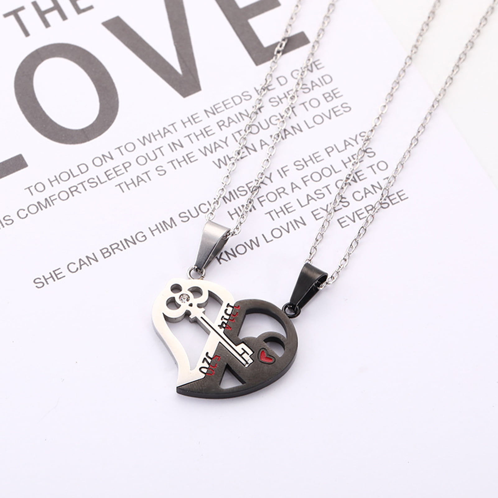 Key to My Heart” Simple Matching Couple Necklace – couplesnecklaces