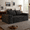 Black & 63'', variant on 71" W Corduroy Boneless Couch, 3-Seater Compression Sofa with Deep Seat, No Assembly Required, Comfy Loveseat Sofa with 2 Pillows, Sofa Couches for Living Room/Apartment