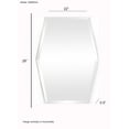 thumbnail image 7 of Decor Wonderland 22 in. x 28 in. Hexagon Beveled Century Modern Bathroom Mirror with Dual Mounting Brackets, 7 of 7