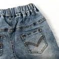 thumbnail image 4 of KIDSCOOL SPACE Girls Slim Denim Pants,18M-14T Wide Age Ranges Stretchy Jeans,Light Blue,4-5 Years, 4 of 6