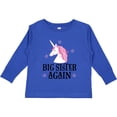 thumbnail image 3 of Inktastic Big Sister Again Unicorn Girls Long Sleeve Toddler T-Shirt, 3 of 5