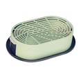thumbnail image 3 of Maceta para gatos con bandeja de inicio, kit de de césped para gatitos, resistente, de 19 x 12 x 4 cm, versátil, para germinar plantas Verde oscuro y claro, 3 of 8