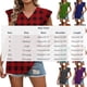 thumbnail image 5 of Craaazy Womens Casual V-Neck Ruffle Sleeve Top with Polka Dot Ombre Plaid Prints for Brunch and Vacation Outfits Gifts, 5 of 9