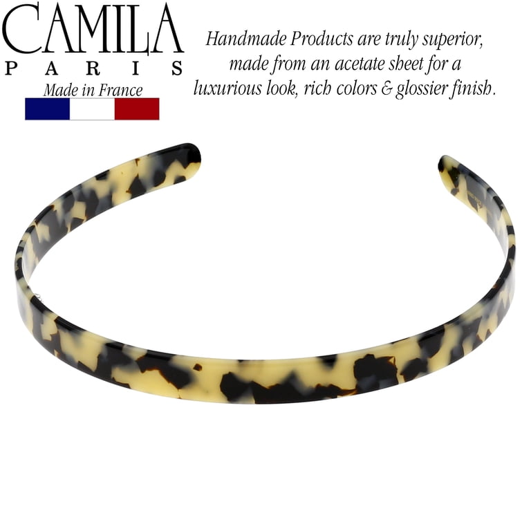 Camila Paris CP2005 French Headband for Women, Handmade Onyx  display picture 1