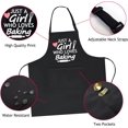 thumbnail image 2 of Funny Aprons for Women with Pockets, Cute Cooking Baking Kitchen Aprons for Mom Chef, Gifts for Birthday Christmas, 2 of 6