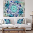 thumbnail image 4 of Design Art - Turquoise Wavy Curves and Circles, 4 of 5