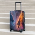 thumbnail image 2 of Lsque Watercolor Sky Dragon Printed Luggage Cover, Travel Luggage Protector,Scratch and Dirt Resistant, Fits 18-32 Inch Luggage - Large, 2 of 9