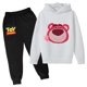 thumbnail image 3 of Conjunto de sudaderas con capucha Lotso para niños, Woody, Buzz Lightyear, sudaderas con capucha de Toy Story de dibujos animados para niños, camisetas y pantalones largos, traje de 2 piezas para niño, 3 of 5