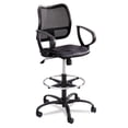 thumbnail image 2 of Scranton & Co Extended-Height Vinyl Drafting Chair in Black, 2 of 4