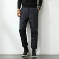 thumbnail image 2 of YUELONGHU Adult Men Casual Pants Kaki Pants for Men Men Inside and Outside Wear Cold Warm Thick High Waist Loose Large Size Elastic Pants, 2 of 7