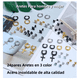 thumbnail image 5 of 48 pzs Aretes Hombre Con Piercing Acero Inoxidable Belug, Color Negro, plata y dorado, 5 of 5