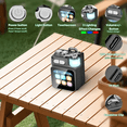 thumbnail image 4 of DCOWO Touchscreen Mini Bluetooth Speaker IPX4 Waterproof Wireless Speaker With Hi-Fi Stereo and RGB Lighting Perfect for Home Use, Travel, and as a Gift, 4 of 9