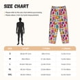 thumbnail image 4 of Lsque Cute Doodles Print Women's Pajama Pants, Lounge Pant - Comfortable Home Wear,Elastic Waistband, Stylish Design-Large, 4 of 9