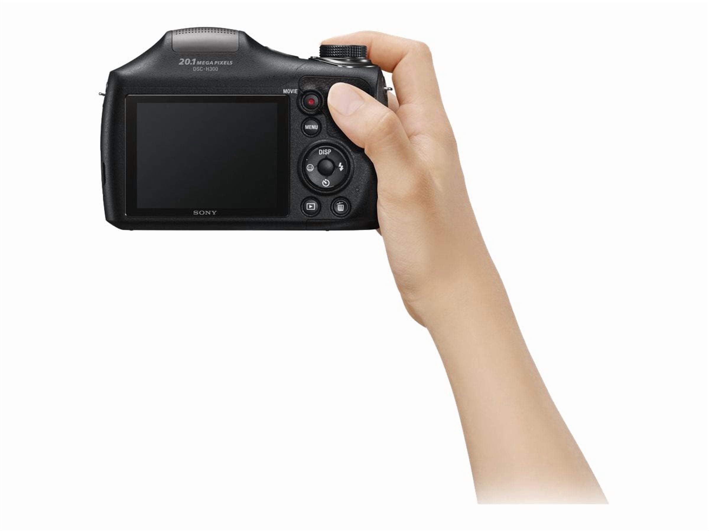 Sony Black DSC-H300/B Digital Camera with 20.1 Megapixels