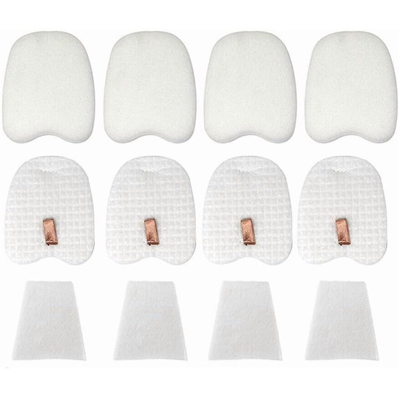 Vacuum Replacement Filters for Shark Rocket Vacuum HV345 HV343AMZ ZS350 ZS351 ZS352 HV320 HV321 HV322 HV324Q HV345 HV401, 4 Foam&Felt Filters 4 Post-Filters, Part # XPMFK320&1084FTV320