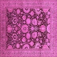 thumbnail image 1 of Ahgly Company Indoor Square Oriental Pink Industrial Area Rugs, 8' Square, 1 of 4