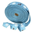 thumbnail image 2 of Christmas Linen Ribbon Snowflake Elk Santa Claus Christmas Tree Decoration Ribbon Diy Gift Packaging Decoration Ribbon Blue, 2 of 7