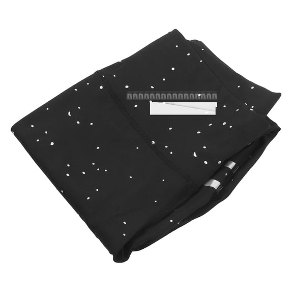 WRITWAA Women's Black Compression Leggings, Close Fitting Sporty Yoga Pants, Moisture Wicking, Stretchy Activewear, Size 39.4×14.6×0.2in